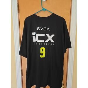 EVGA Promo ICX Technology 9 Tee Size 2XL Black PC Hardcore Gaming T-Shirt New!